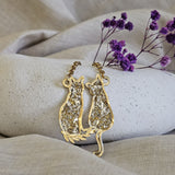 Collana con coppia gattini