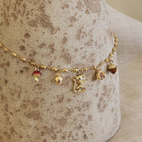 Girocollo con charms autunnali