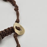 Bracciale uomo - stile Shamballa in agata muschiata