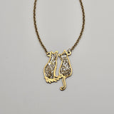 Collana con coppia gattini