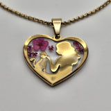 Collana con ciondolo mamma gatto