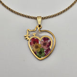 Collana con ciondolo gattino cuore