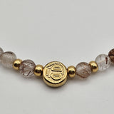 Collana in quarzo rutilato