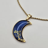 Collana Luna Fiorita blu
