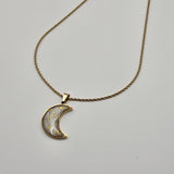 Collana Luna Fiorita bianca