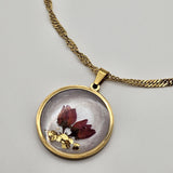 Collana roselline rosse