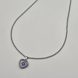 Collana Cuore Non ti scordar di me argentata