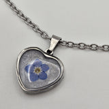 Collana Cuore Non ti scordar di me argentata