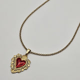 Collana cuore sacro barocco