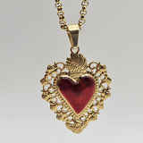Collana cuore sacro barocco