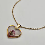 Collana Cuore con Rosa