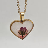Collana Cuore con Rosa