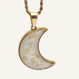 Collana Luna Fiorita bianca